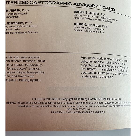 1988 Newsweek The Hammond World Atlas Softcover Bundle of 2 - Picture 5 of 7